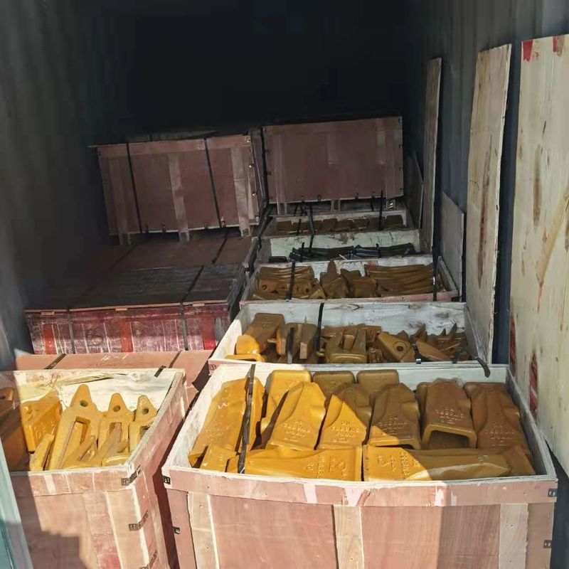 răng thùng và bộ điều hợp và khóa vật liệu giả thùng răng thanh răng thùng răng cho cat330