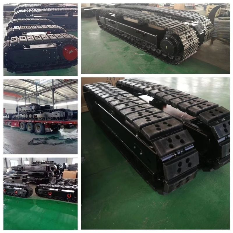 Nhà máy tùy chỉnh thép cao su đường ray khung gầm từ 0,5 đến 120t thép cho máy đào