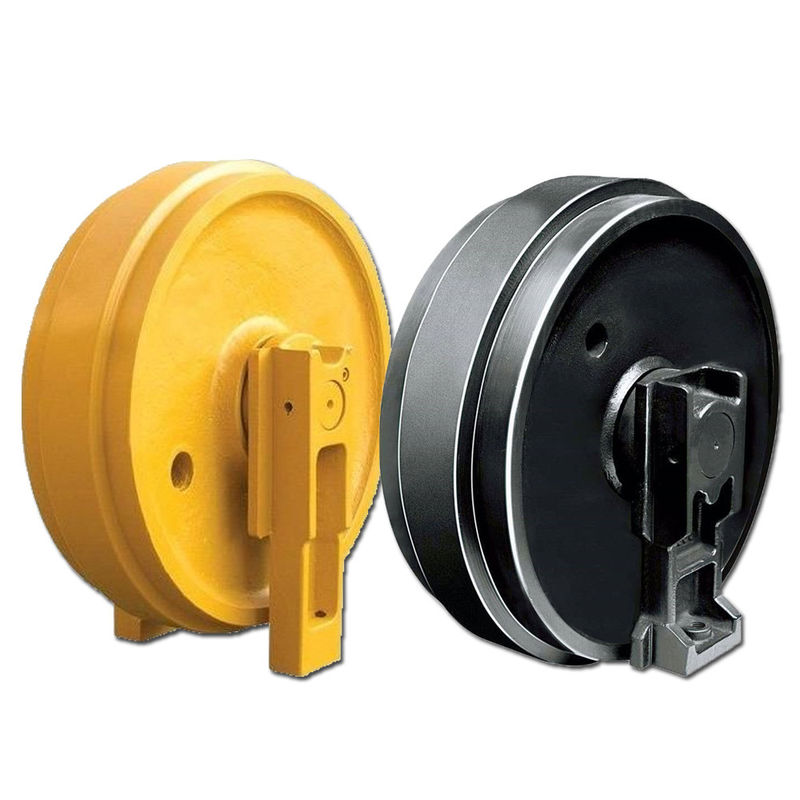 Đường dây đầu tiên idler assy cho mini excavator bánh xe bulldozer bộ phận cao su idler js220 pc20 pc60 pc200 pc300 ex120-2 js220