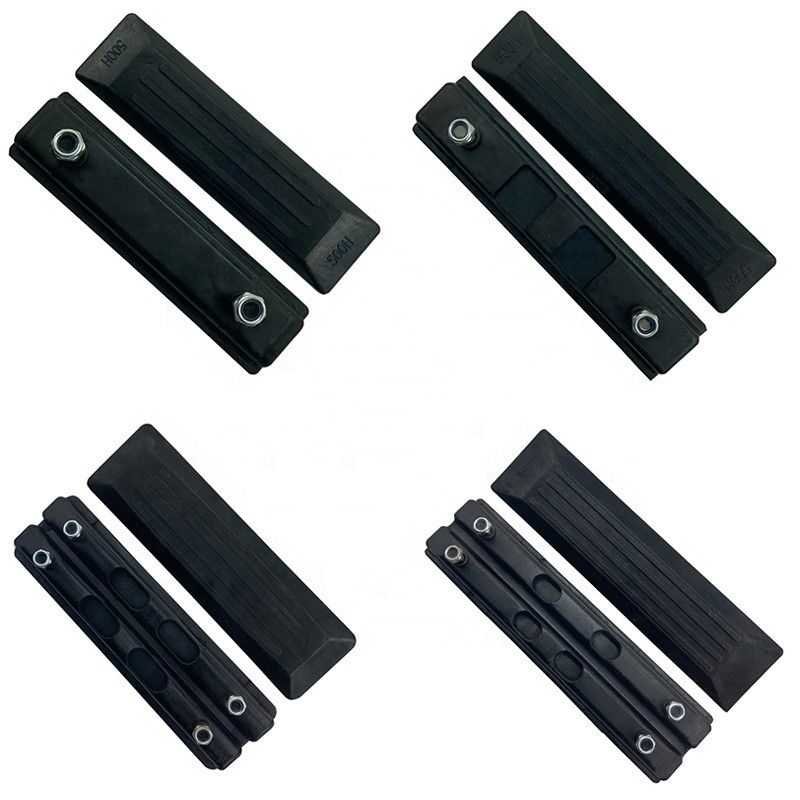 Cao chất lượng cao su Crawler Excav Track Pad cao su / Board Polyurethane Grousers Giày cho bộ phận xe khoan máy đào