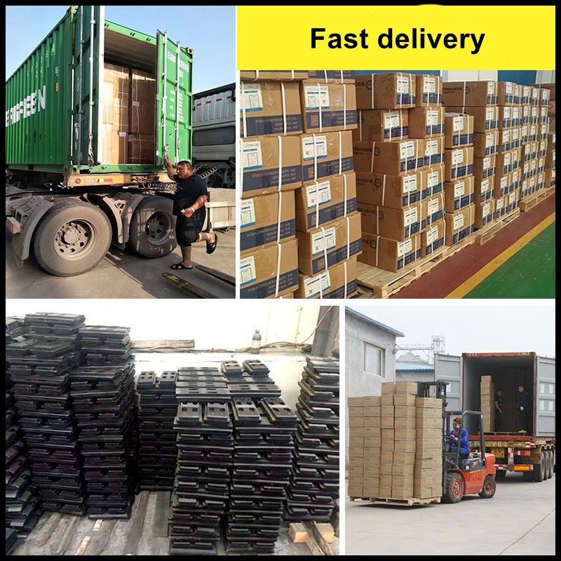 Cao chất lượng cao su Crawler Excav Track Pad cao su / Board Polyurethane Grousers Giày cho bộ phận xe khoan máy đào
