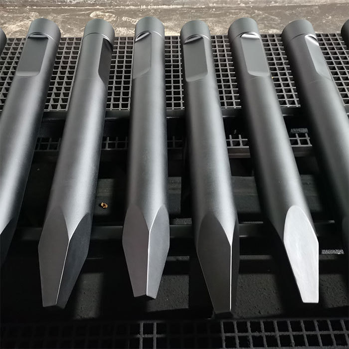 Hydraulic Rock Hammer Concrete Stone Breaker Parts Tool Round Flat Wedge Moil Point Chisel Cho máy đào