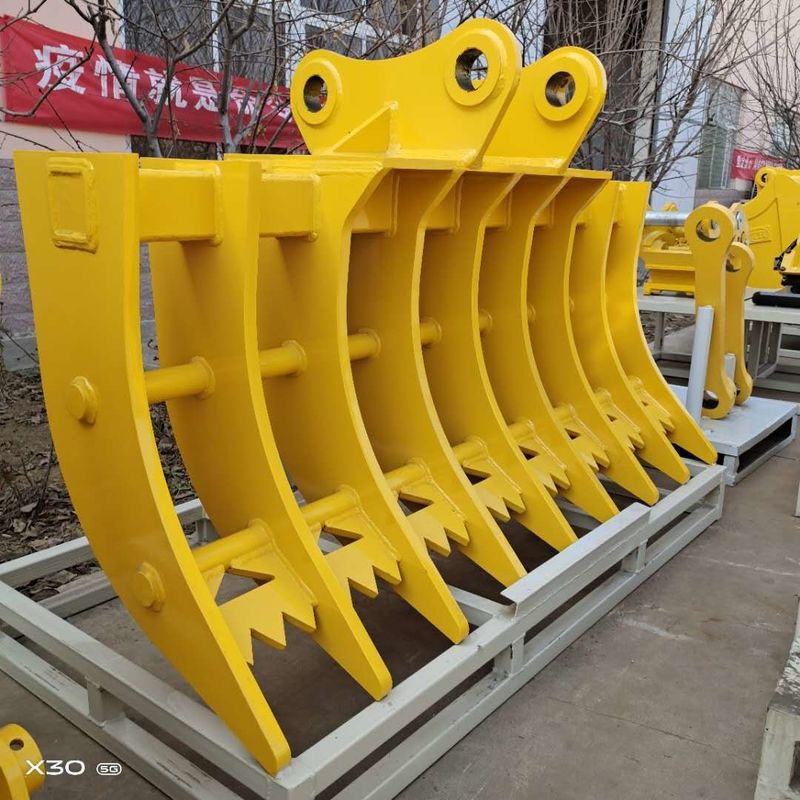 Bộ đính kèm thợ đào tùy chỉnh đất canh thợ đào xô xô nhiều răng xô xô cho Excavato