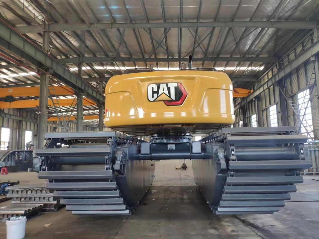 Máy đào tùy chỉnh Pontoon nổi đường thủy được sử dụng cho máy đào lưỡng cư sy75 sk75 sy135 sy215 320d