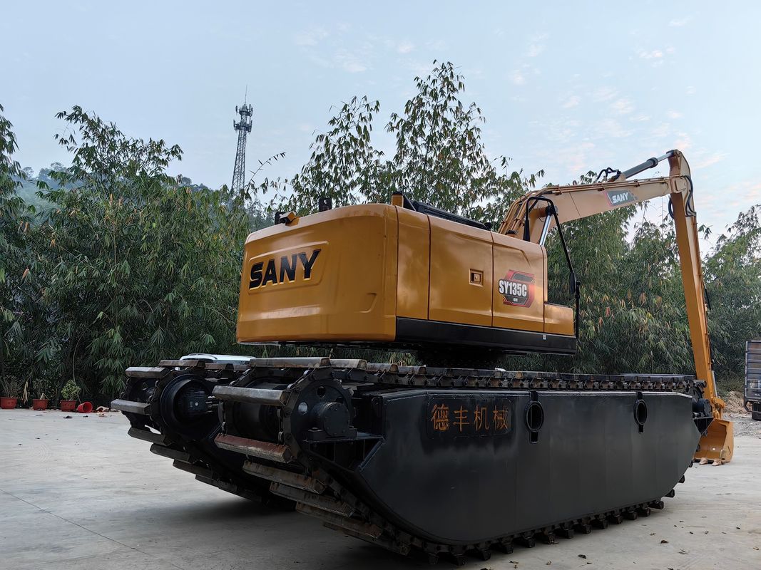 Cuctomized Amphibious Swamp Buggy Excavator Floating Pontoon Q355b Tùy chỉnh cho máy đào Sy135