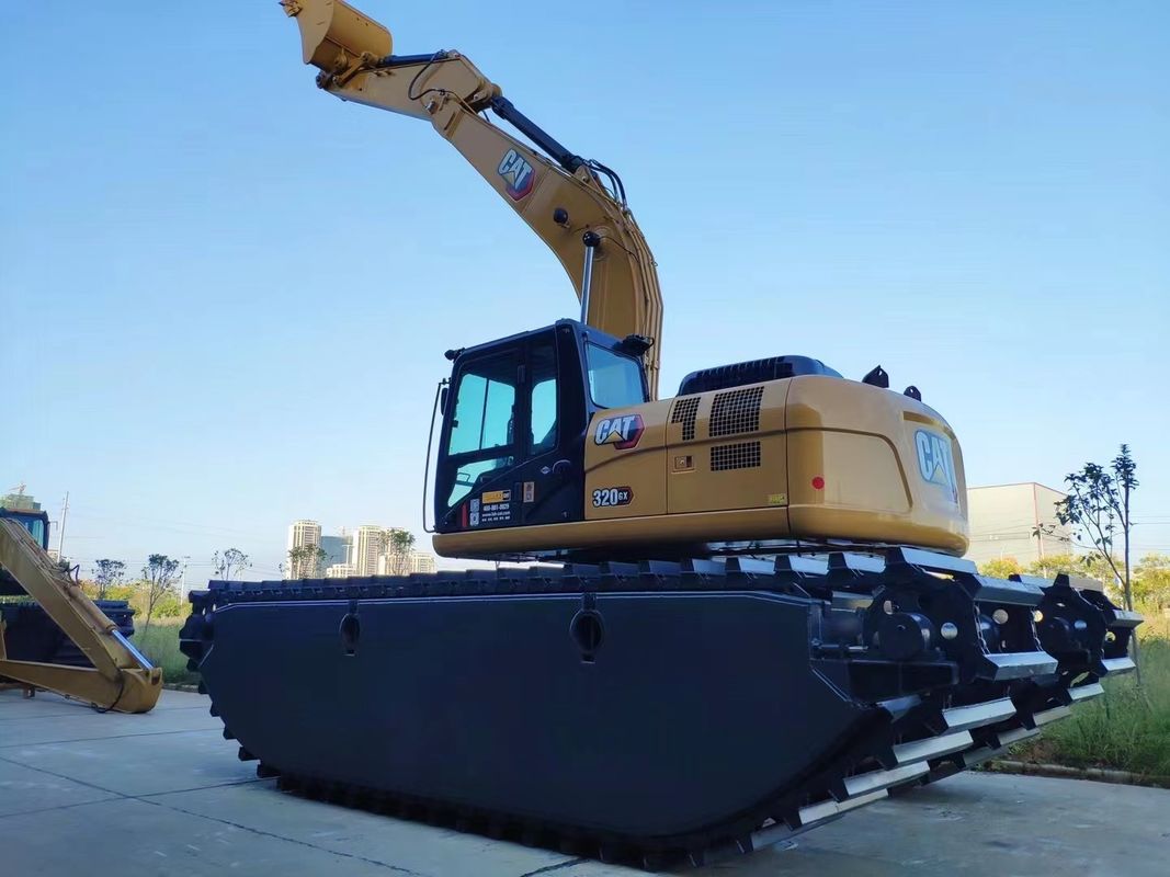 Cuctomized Amphibious Swamp Buggy Excavator Floating Pontoon Q355b Tùy chỉnh cho máy đào Sy135