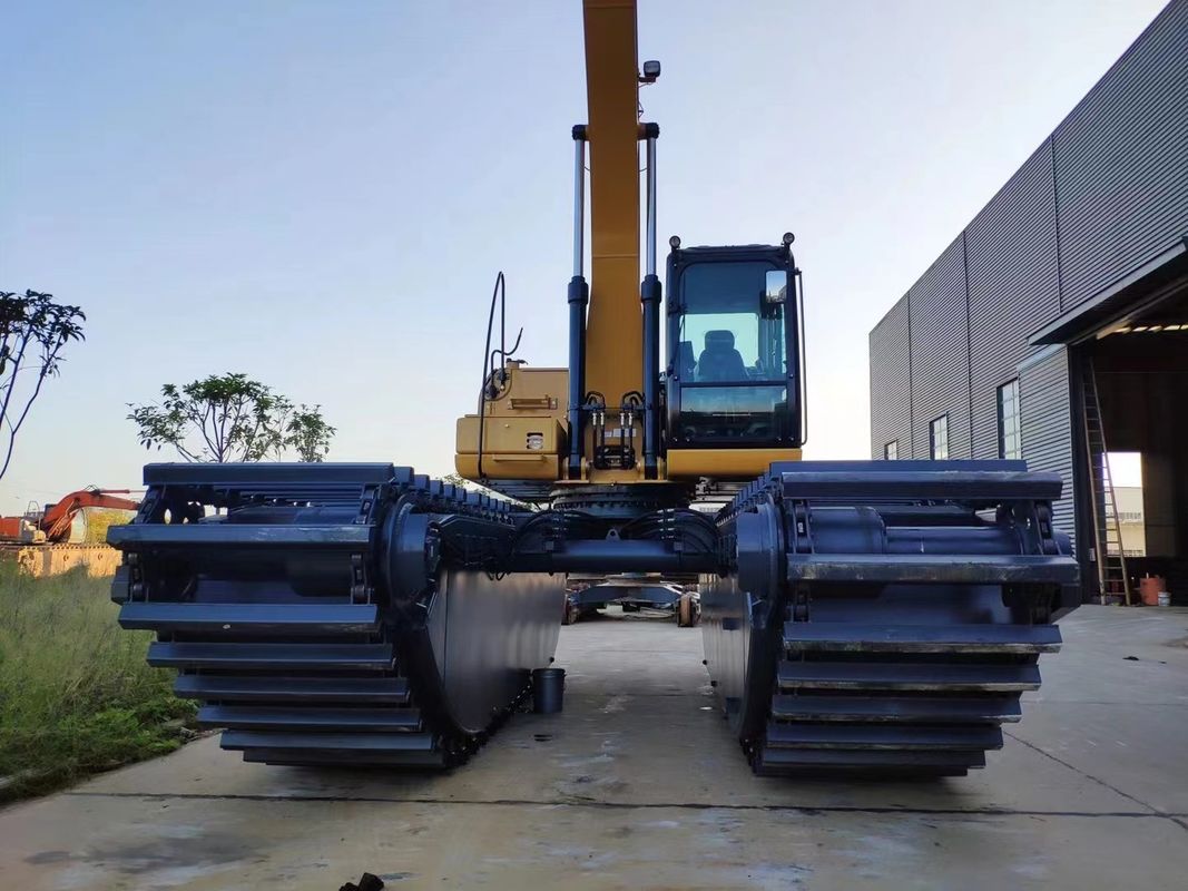 Cuctomized Amphibious Swamp Buggy Excavator Floating Pontoon Q355b Tùy chỉnh cho máy đào Sy135