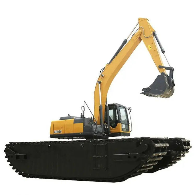 tùy chỉnh Swamp Buggy với Pontoons nổi Amphibious Pontoon được sử dụng cho 7 - 50 Ton Excavator
