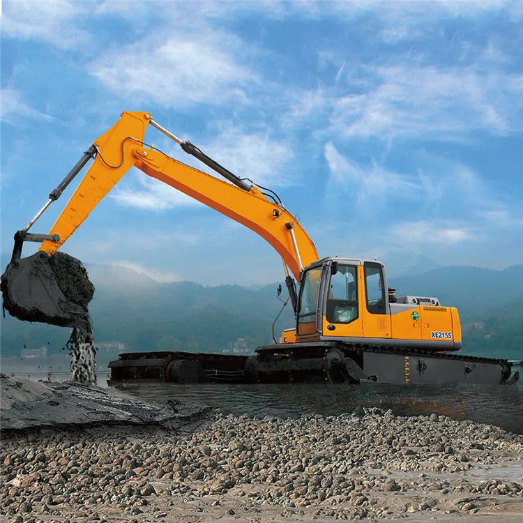 tùy chỉnh Swamp Buggy với Pontoons nổi Amphibious Pontoon được sử dụng cho 7 - 50 Ton Excavator