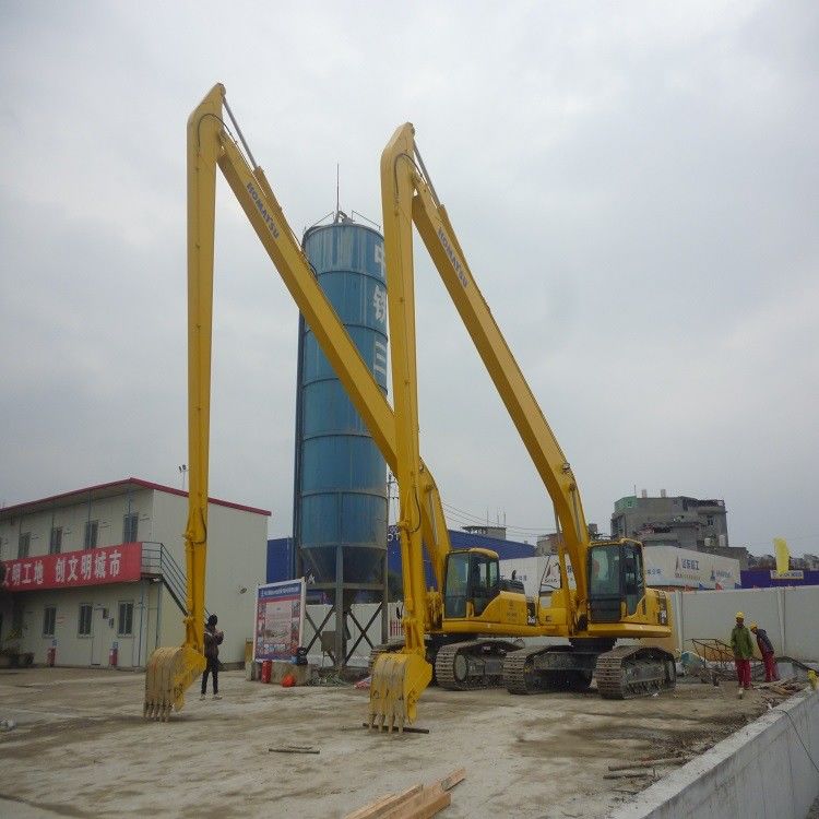 Máy đào hai phần ba phần 12-45 mét có thể tùy chỉnh cánh tay mở rộng Backhoe cánh tay dài Boom And Cylinder