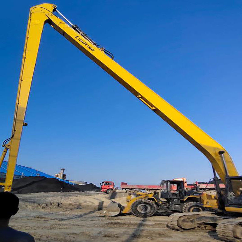 Đơn vị hóa ba phần Boom Demolition Extension Boom T Telescopic Long Reach Arm Bucket được sử dụng cho máy đào