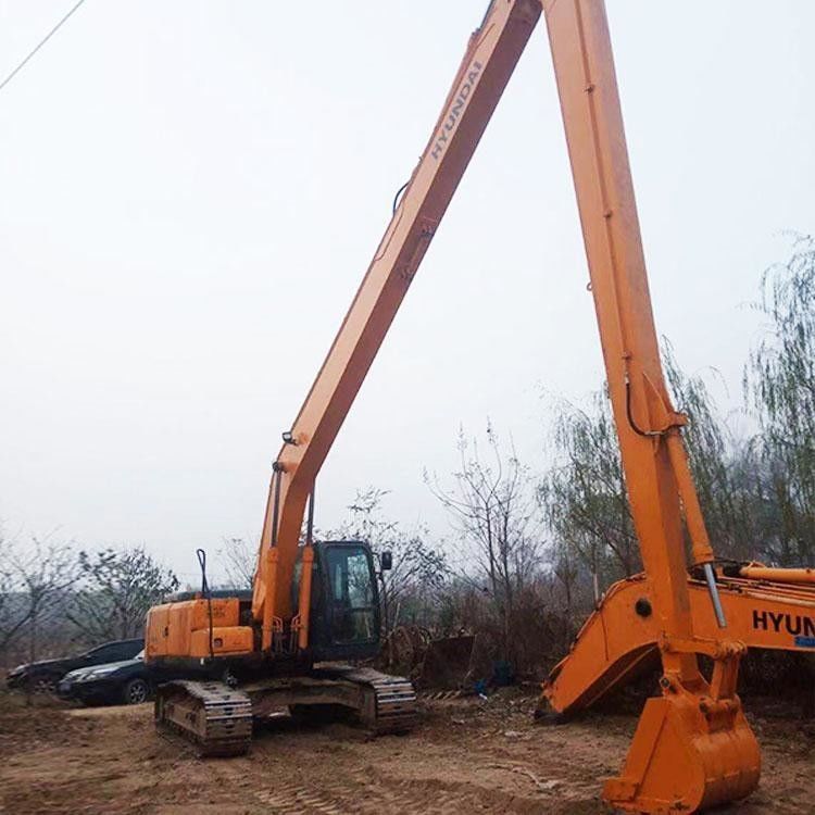 Đơn vị hóa ba phần Boom Demolition Extension Boom T Telescopic Long Reach Arm Bucket được sử dụng cho máy đào