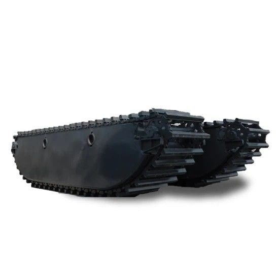 Pontoon tùy chỉnh Q335B Q355B Excavator Pontoon Floating Swamp Amphibious Pontoon cho SANY SY135C