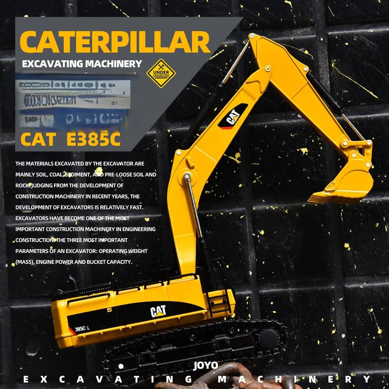 Carter CAT385C mô hình máy đào hợp kim kim loại kỹ thuật đất mô phỏng ban đầu đồ trang trí xe tay