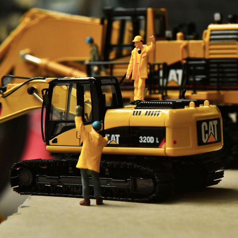 Carter CAT320DL máy đào mô hình gốc hợp kim mô phỏng kỹ thuật trang trí xe ô tô bộ sưu tập đồ trang trí