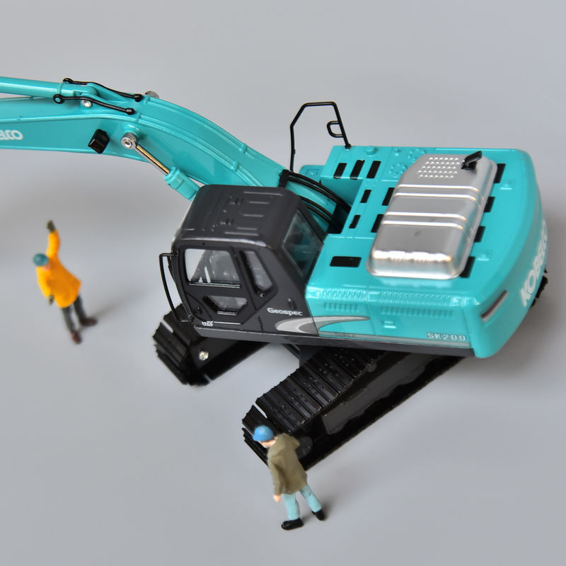 Mô hình máy đào KOBELCO mô hình nguyên bản kim loại kim loại Shinko SK200 đồ chơi trang trí