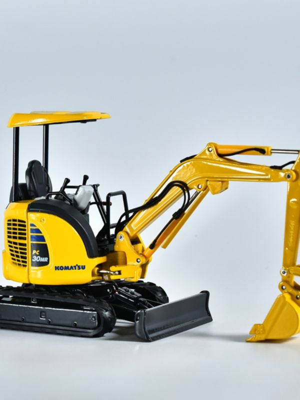 Komatsu PC30MR Mini Excavator 1/32 Scale Die-Cast Metal Model Đồ chơi sưu tập