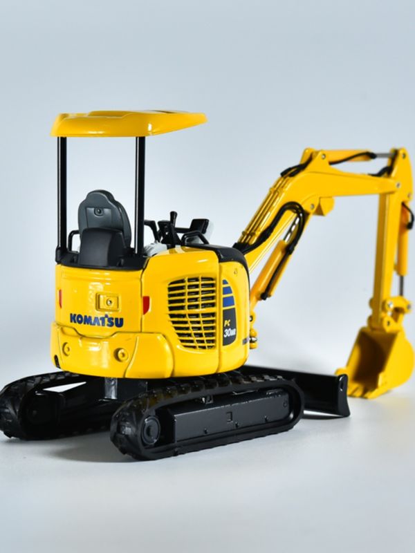 Komatsu PC30MR Mini Excavator 1/32 Scale Die-Cast Metal Model Đồ chơi sưu tập