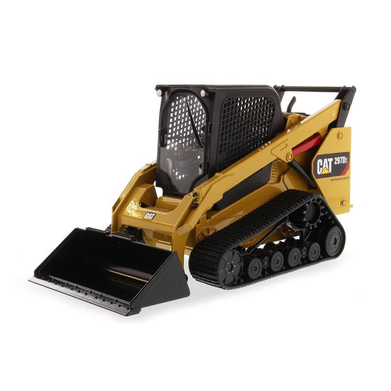 1Mô hình Loader Diedcast Metal Cat 297D2 với cánh tay Loader di động
