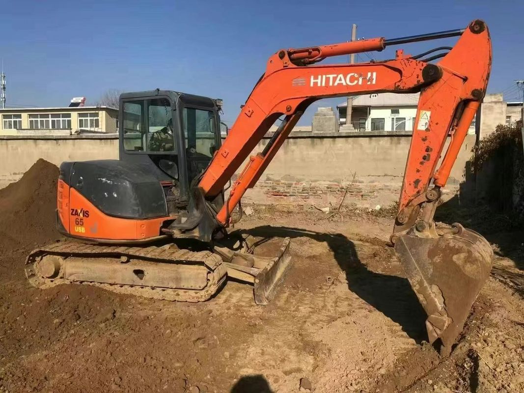 Sử dụng Hitachi ZX65U Mini Excavator 6,5 tấn Thời gian sử dụng thấp cho công trình xây dựng