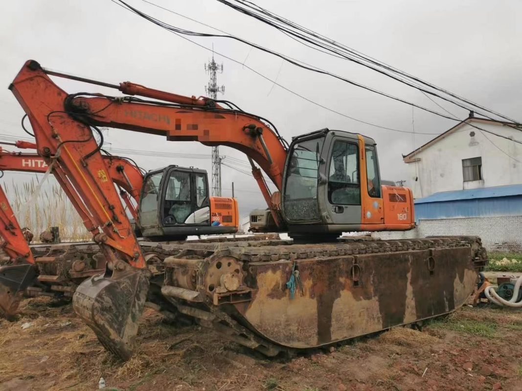 Được sử dụng năm 2014 Hitachi 120-6 máy đào lưỡng cư 12Ton Marsh CE ISO Mỏ đất ngập nước