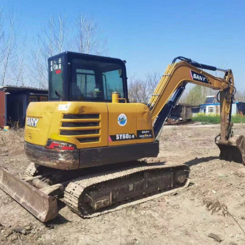 2020 SANY SY60C-9 Máy đào 6 tấn 3000 giờ được duy trì theo tiêu chuẩn CE ISO cho tiện ích cảnh quan