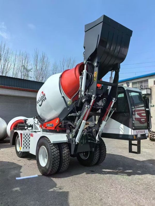 Luzun 8m3 sẵn sàng trộn máy trộn bê tông xe tải động cơ diesel hiệu suất chứng nhận CE ISO
