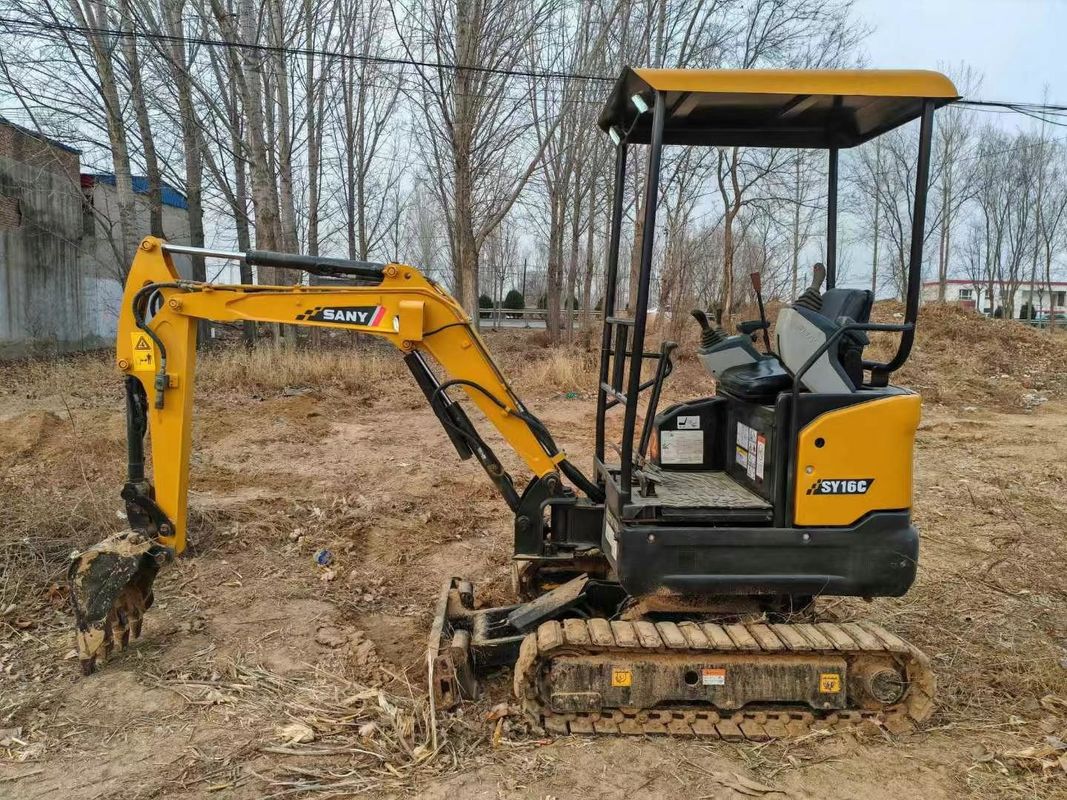 Được sử dụng SANY SY16C 1.6T Mini Excavator đầy đủ dịch vụ lý tưởng cho công việc cảnh quan và tiện ích
