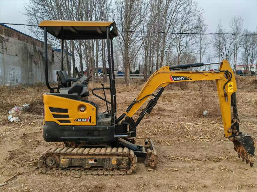 Được sử dụng SANY SY16C 1.6T Mini Excavator đầy đủ dịch vụ lý tưởng cho công việc cảnh quan và tiện ích