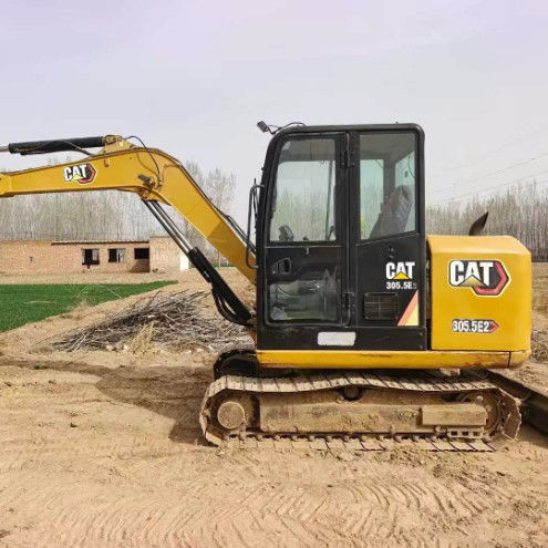 Được sử dụng CAT 305.5E2 Mini Excavator 27.2kN Arm Excaving Force Compact Robust Hydraulic Unit