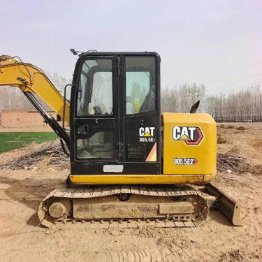 Được sử dụng CAT 305.5E2 Mini Excavator 27.2kN Arm Excaving Force Compact Robust Hydraulic Unit