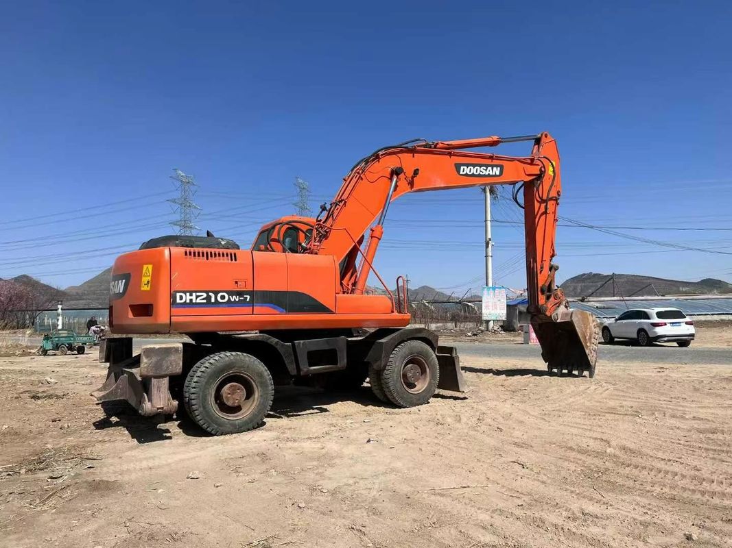 Doosan sử dụng DH210 bánh xe Excavator Động lực thủy lực chất lượng cao máy xây dựng trước sở hữu