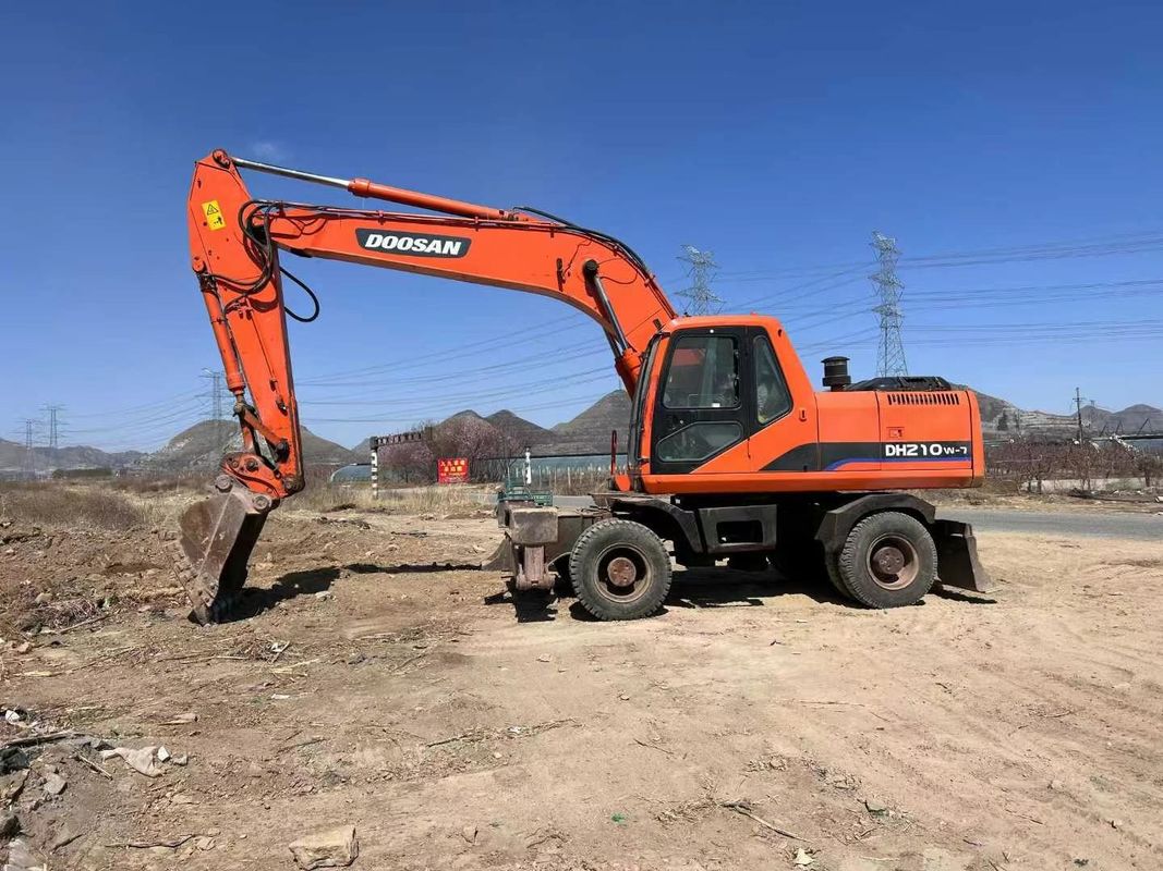 Doosan sử dụng DH210 bánh xe Excavator Động lực thủy lực chất lượng cao máy xây dựng trước sở hữu