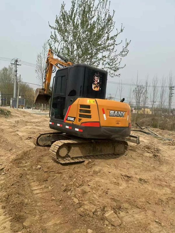 Sany 60C máy đào cũ Thời gian làm việc thấp Tình trạng tốt Giá cạnh tranh Sẵn sàng xuất khẩu
