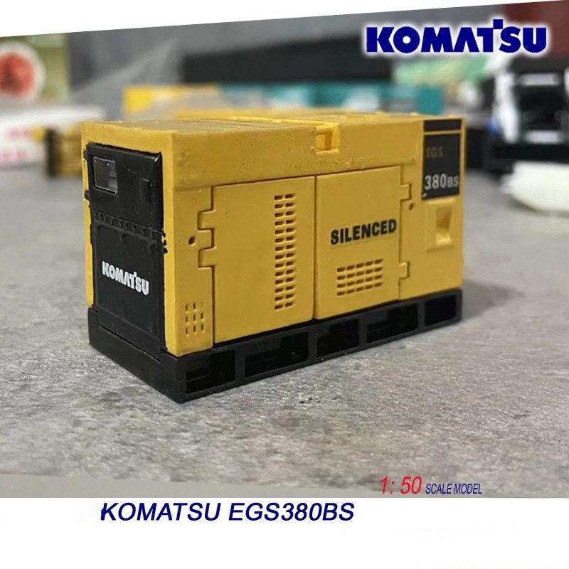 Komatsu EGS380BS 1/50 Bộ máy phát điện hợp kim Mô hình Máy chế tạo đúc chết