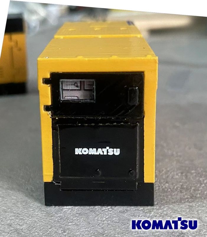 Komatsu EGS380BS 1/50 Bộ máy phát điện hợp kim Mô hình Máy chế tạo đúc chết