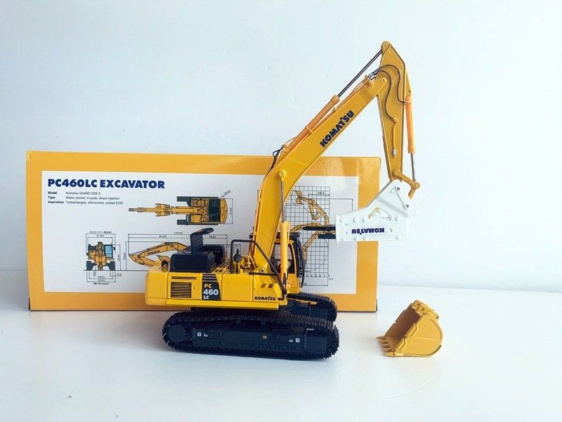 Komatsu PC460LC-8 1/50 Thiết kế thợ đào hợp kim đúc thô với bộ ngắt thủy lực