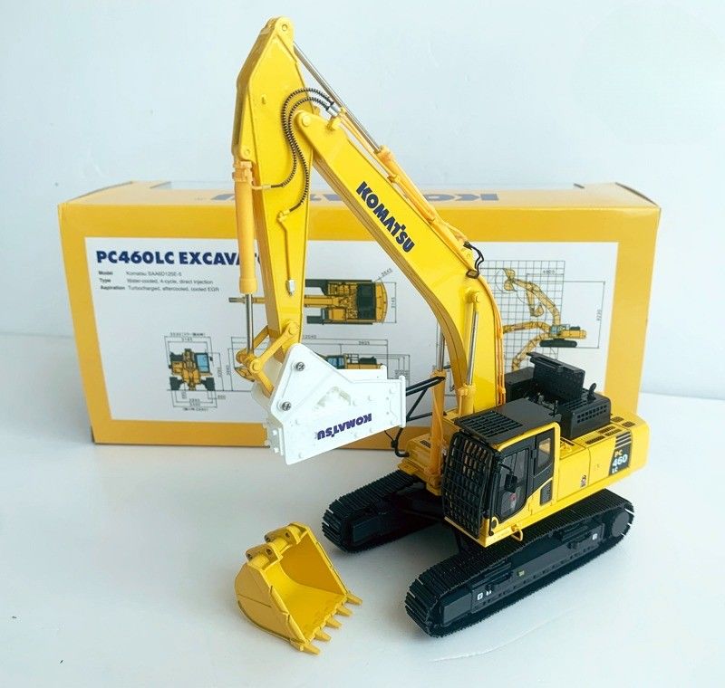 Komatsu PC460LC-8 1/50 Thiết kế thợ đào hợp kim đúc thô với bộ ngắt thủy lực