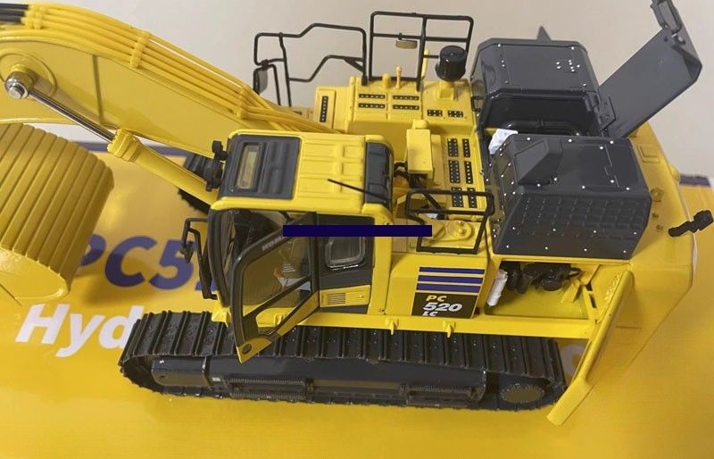 1/43 Scale Komatsu PC520LC-11M0 Alloy Die-Cast Excavator Model - Được cấp phép thu thập