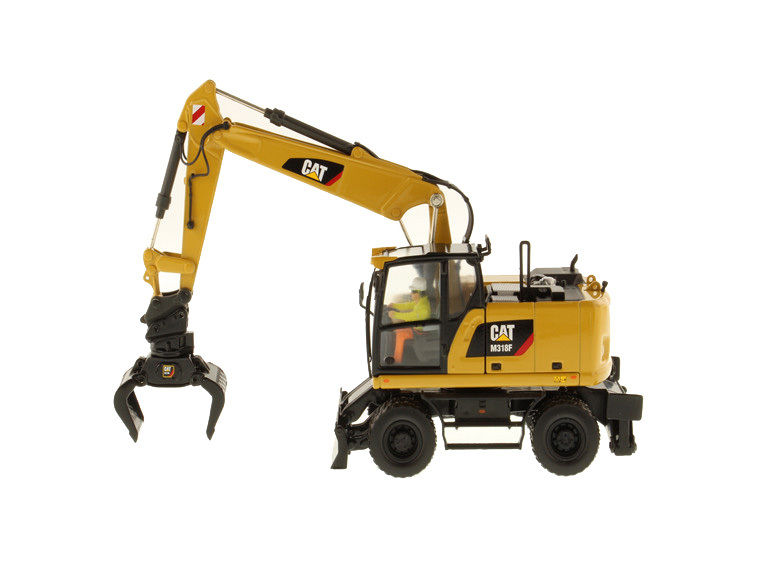 Mô hình máy xúc lốp Diecast Masters DM M318F tỷ lệ 1:50, xe công trình 85508