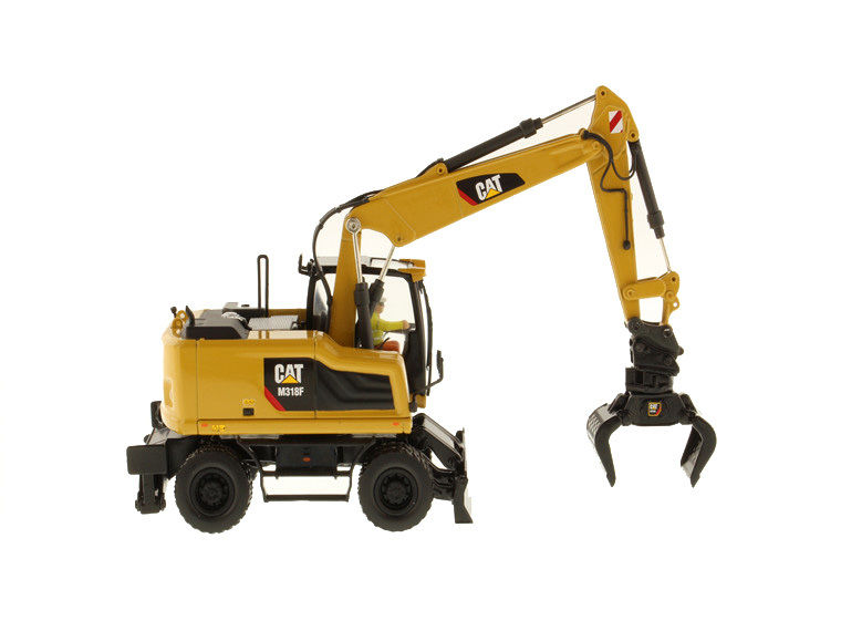 Mô hình máy xúc lốp Diecast Masters DM M318F tỷ lệ 1:50, xe công trình 85508