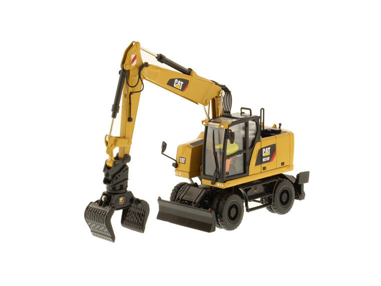 Mô hình máy xúc lốp Diecast Masters DM M318F tỷ lệ 1:50, xe công trình 85508