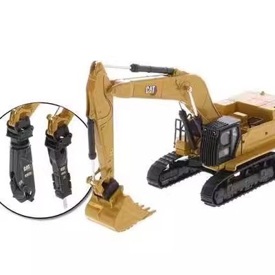 DM 1/87 Scale Heavy Excavator Demolition Hammer Grapple Attachment Set Model 85688 Thiết bị gắn máy khoan nặng