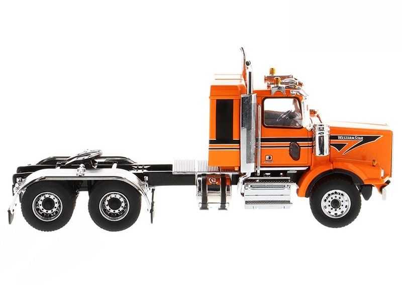 DM Western Star 4900 SB Quốc tế 2 trục xe tải phẳng Mỹ 1/50 Mô hình 71063