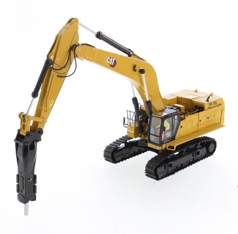 DM 1/50 Scale Heavy Duty Excavator Demolition Hammer Grapple Xây dựng mô hình 85709