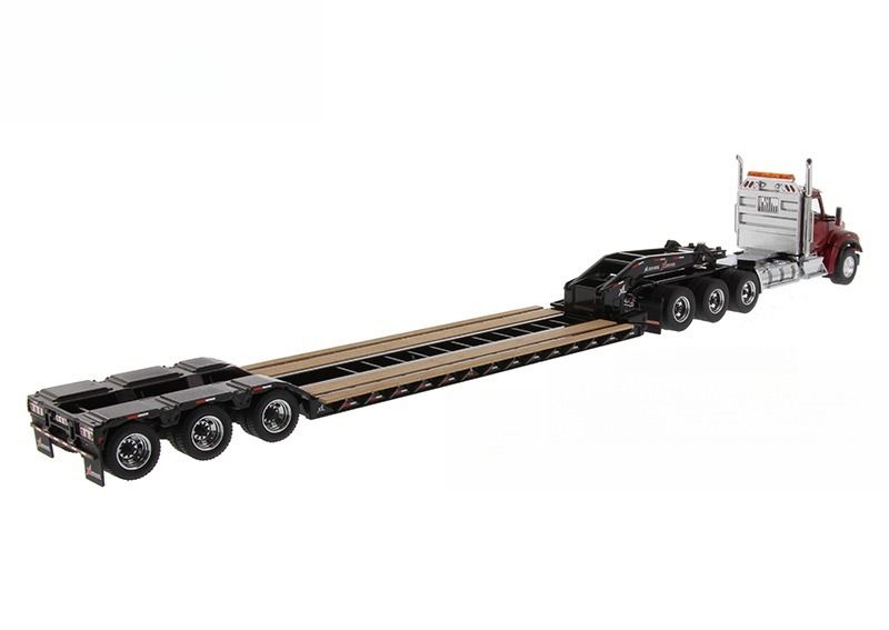 Kenworth T880S Xe kéo tự động Kenworth Mỹ 1/50 Mô hình vận chuyển DM71061 với Booster