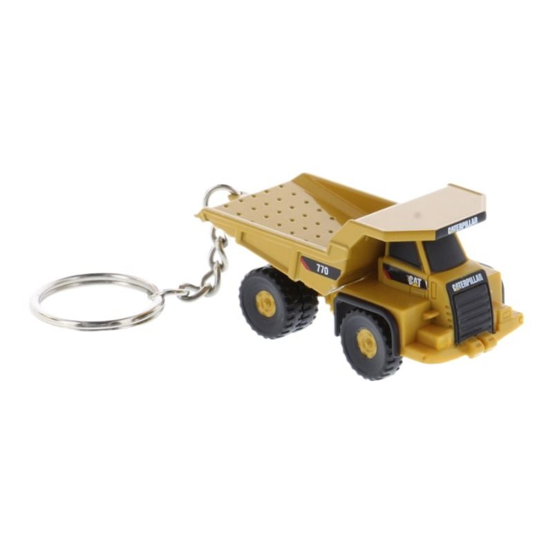 DM Heavy Duty Hauler Key Ring Thiết kế xe hợp kim Mô hình 85985 Miniature Dump Truck Keychain