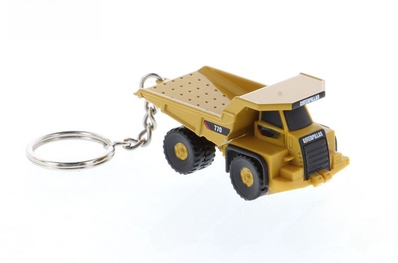 DM Heavy Duty Hauler Key Ring Thiết kế xe hợp kim Mô hình 85985 Miniature Dump Truck Keychain