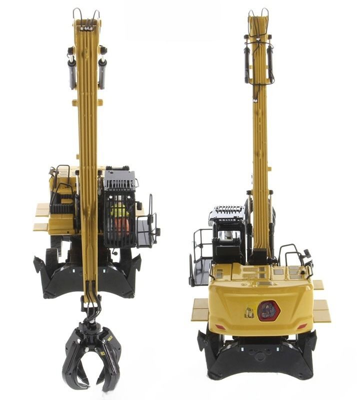 DM MH3040 Máy xử lý vật liệu hợp kim Excavator Thiết kế xe mô hình 1/50 Diecast 85958