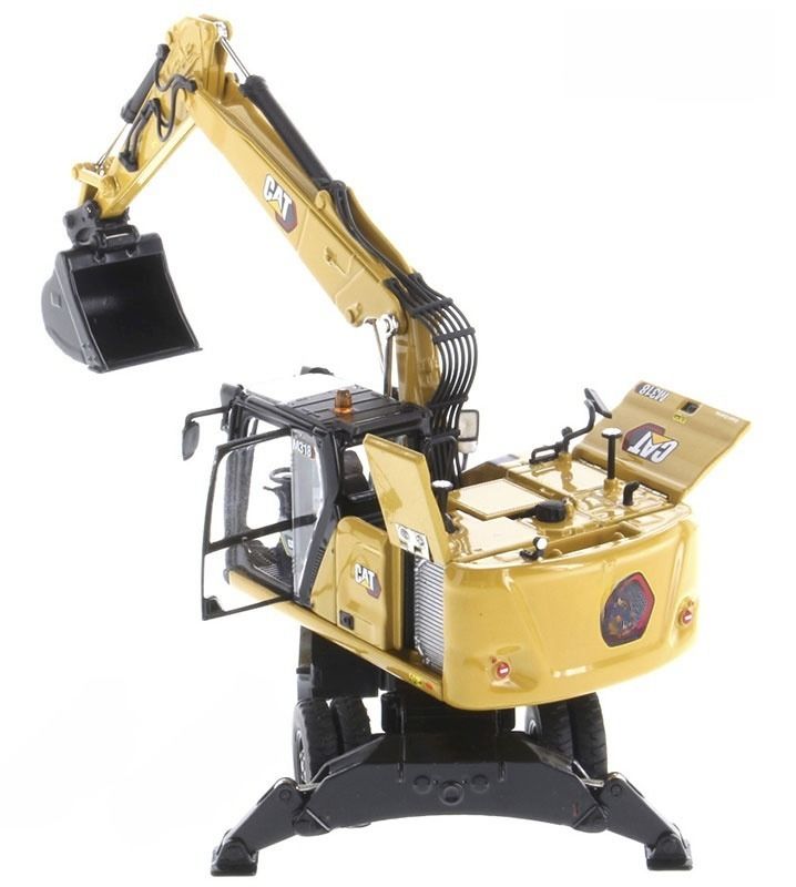 1/50 Scale Diecast Masters M318 Thợ đào bánh xe DM Xây dựng hợp kim Digger Model 85956